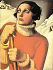 Tamara Paintings - Saint Moritz by Tamara de Lempicka